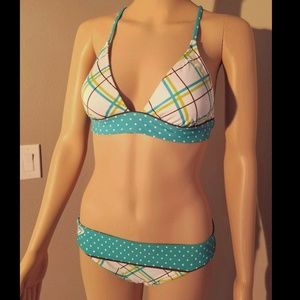 ROXY – NWT ~ Plaid and Polka Dot Bikini